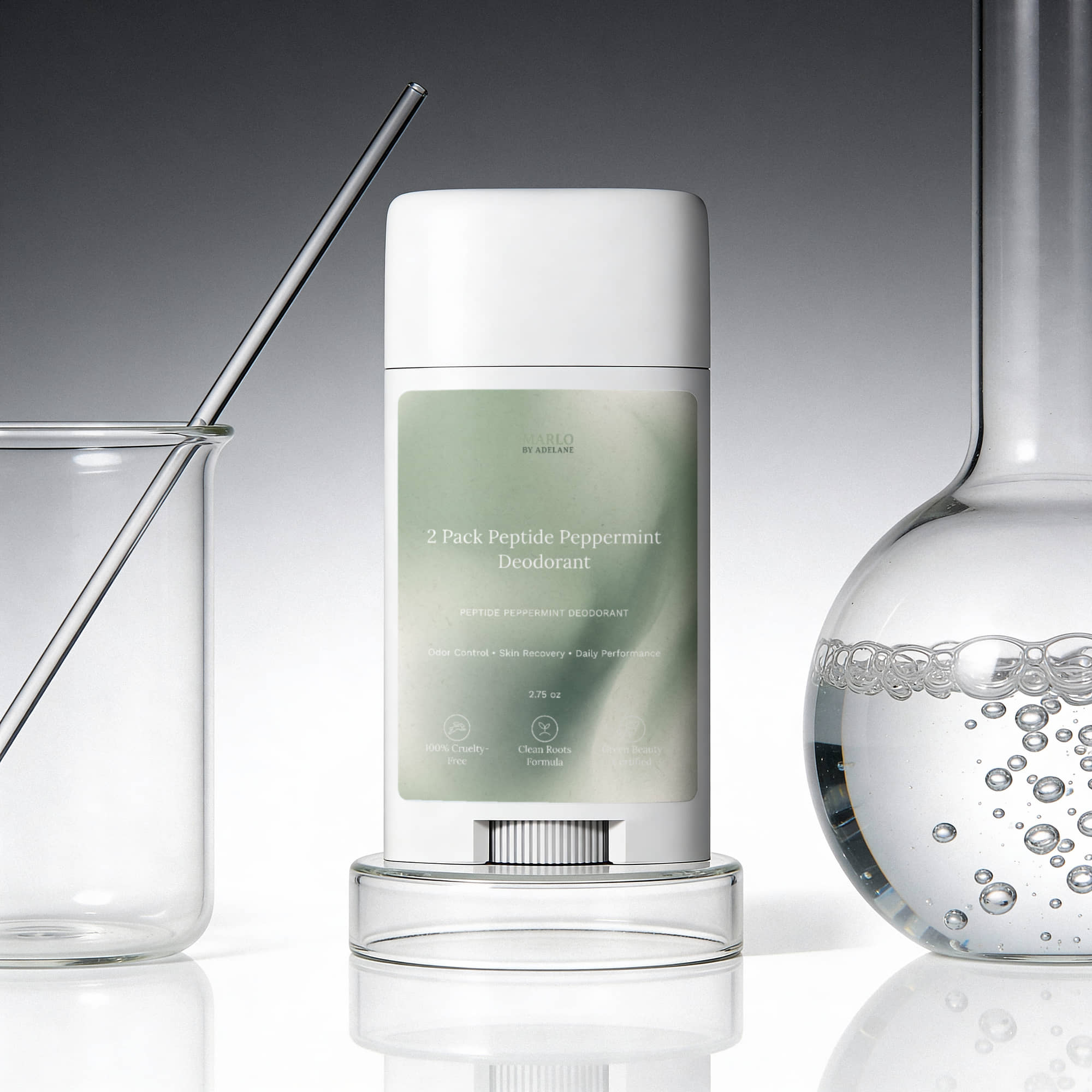 2 Pack Peptide Peppermint Deodorant